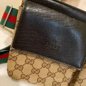 Accessories | Gucci Gg Monogram Double Pocket Belt Bag Dark  display picture 3